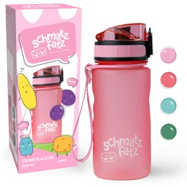 schmatzfatz Water Bottle, Sports Water Bottle that Keep Water Cold, Canteens & Water Bottles for Adults, BPA Free Water Bottle, Leakproof Gym Water Bottles for Women & Men, Pink Water Bottle No Straw