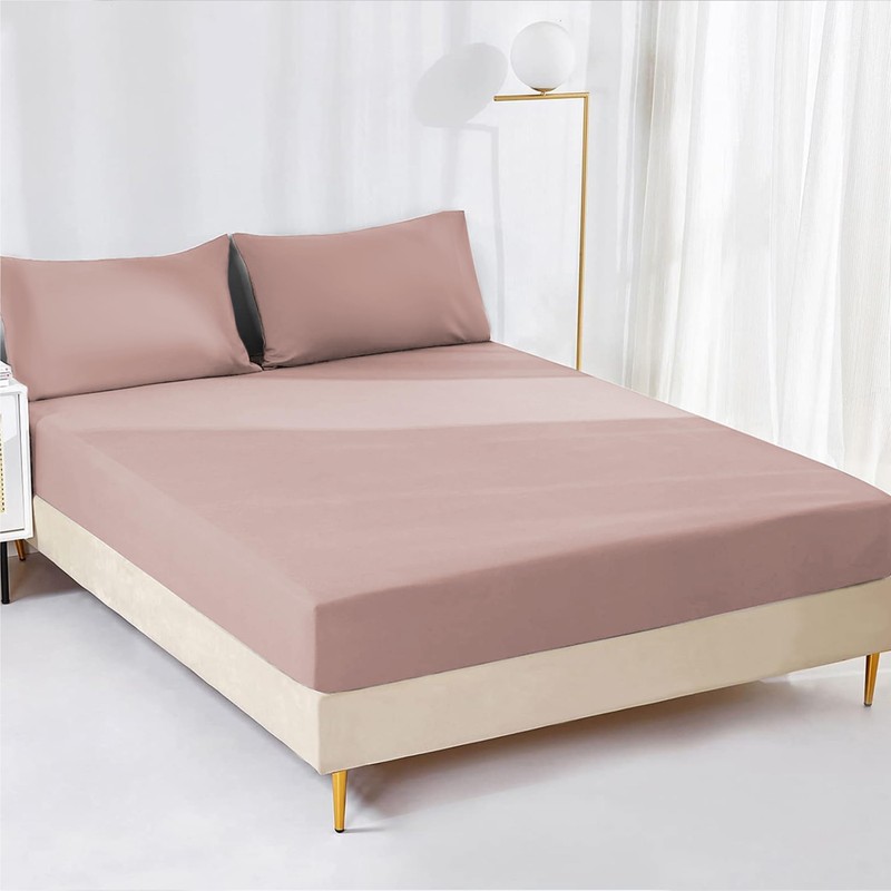 AR Ware Double Fitted Sheet Non Iron Wrinkle, 25cm Deep