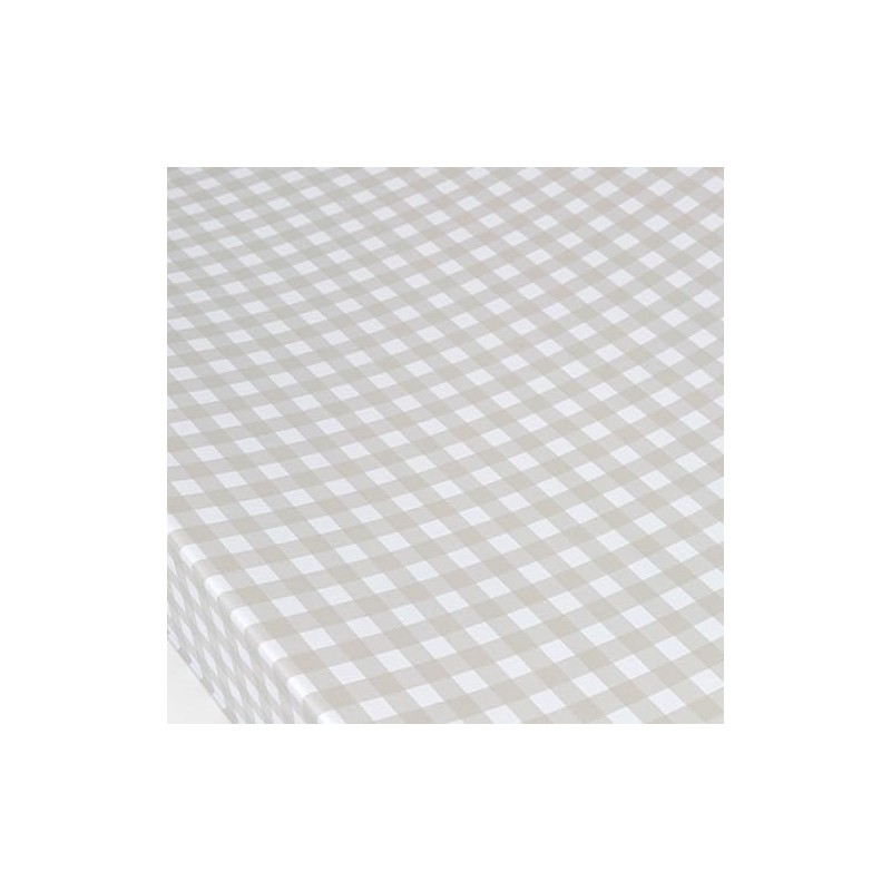 Deluxe Anti Roll Wedge Baby Changing Mat, Oat Gingham, Waterproof