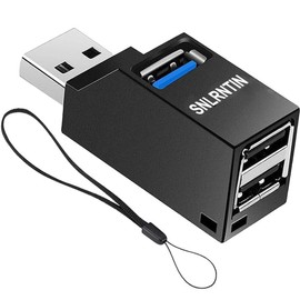 3-Port Mini USB 3.0 Hub, USB Expansion Hub, Snlrntin USB Adapter Multi USB Port for Laptop, MacBook, Mac Pro, Mac Mini, iMac, Tablet and More