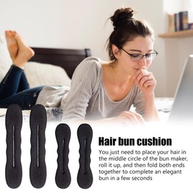 Bun Cushion | Hair Bun Cushion Hair Sponge Maker | Twist Vintage Headbands, Donut Hair Bun Maker for Weddings, Travel, Dates, Dance, Family Gatherings