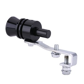 Nimoa Vehicle Modification Turbo Whistle, Turbo Sound Exhaust Whistle Silencer Automatic Blow Valve Simulator (L-Black)