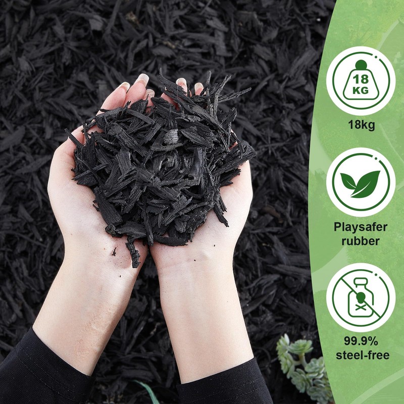 Frienda Shredded Rubber Mulch 2.23 Cu. ft. - 40 Lbs