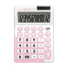 MILAN® Blister Pack Calculator 12 Digits Pink, Edition Series +