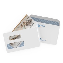 500 VersaCheck NRP Personal Double Window Security Wallet Check Envelopes - Compatible with personal checks made from VersaCheck, QuickBooks, Quicken, and others.