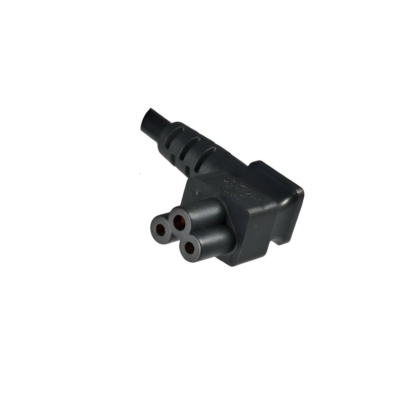 Netzkabel CEE 7/7 auf C5 gewinkelt, 0,75mm², 5m