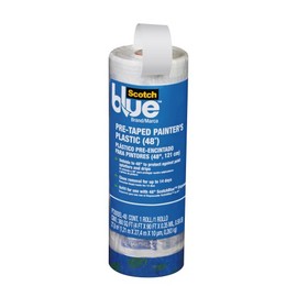 ScotchBlue Pre-taped Painter's Plastic, Unfolds to 48 inches by 30 yards, PT2093EL-48