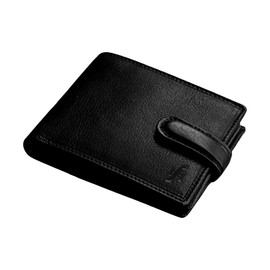 STARHIDE Mens RFID Blocking Genuine VT Leather Credit Cards Coins Holder Wallet 835 (Black Brown)