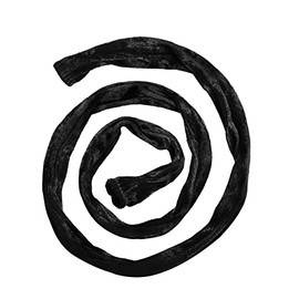 Giluta 2 Pack Cord & Chain Cover 4 feet Velvet Type Fabric, Use for Chandelier Pendant Lighting Chain, Cable Management, Black