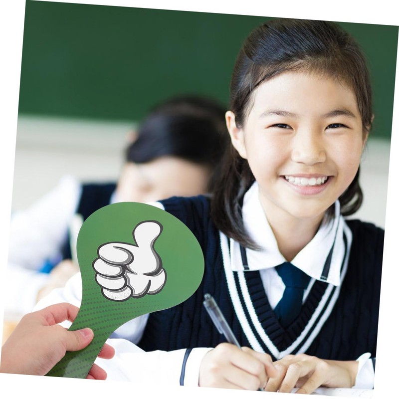 TEHAUX Portable Classroom Voting Paddle Reusable Judging Board for Teachers