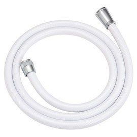 Gaona GA-FF006 Camo Shower Hose Replacement 19.8 ft (3.0 m) (Adapter Included, Compatible with Most Manufacturers, White)