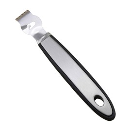 Lemon Zester - ShiningUU Stainless Steel Silver Zester Grater, Kitchen Orange Zester, Professional Kitchen Peeler Tool for Fruit Carving, Cocktail Garnish