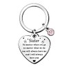 QMVMV Sister Gifts Sister Keyring for Women Girl Birthday Christmas