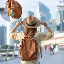 Wohlstand 3 pieces removable key rings, quick release key rings, pull apart key ring, metal double split key ring for home, car key ring accessories, red