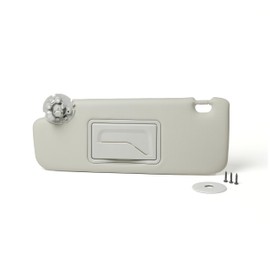 FITIPICI Driver Left Side Sun Visor Without Light Compatible with Chevy Cruze 2011-2019 Grey Replace 95034256 95034253 84126667 84126658