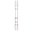 stonylab Glass 14/20 Straight Laboratory Adapter, Borosilicate Glass 14/20 Ground