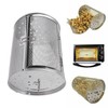 Rolling Grilling Basket Stainless Steel Grill Cage Round Stainless Steel