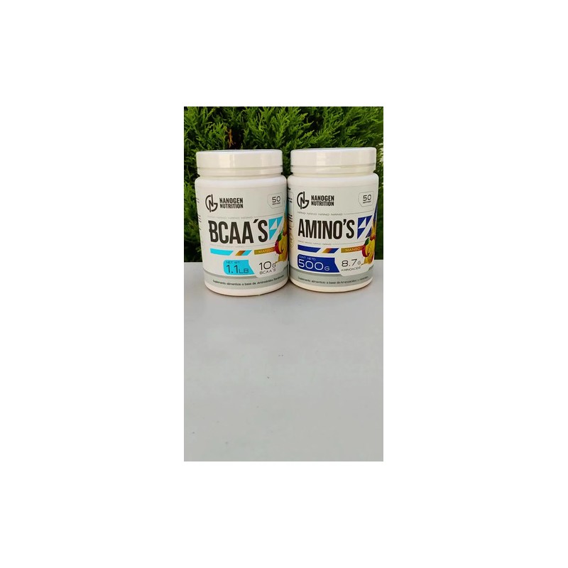 Kit Bcaas Aminoácidos Nanogen Nutrition 500g Recuperador
