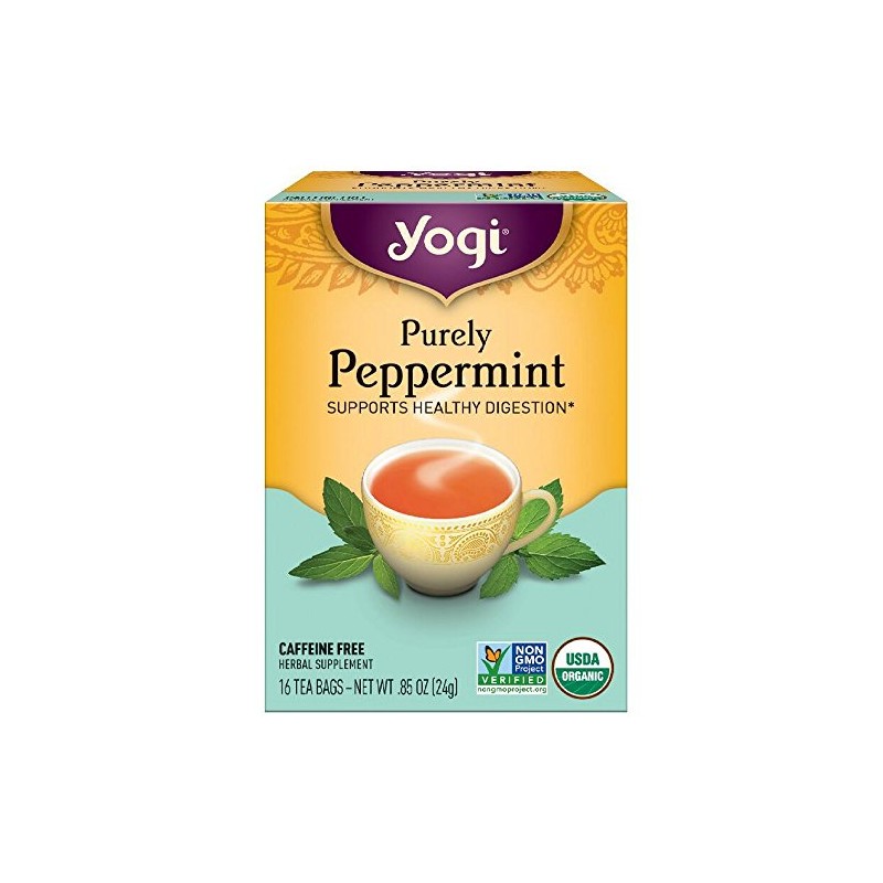 Yogi Herbal Tea Bags, Purely Peppermint 16 ea