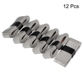 PATIKIL 43.3" Tennis Racket Grip Tape with Hole, 12 Pack PU Overgrip Stretchy Non-Slip Absorb Sweat for Badminton Fishing Rod, Grey