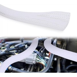 Nilight Cable Sleeve 25ft-1/2inch Cable Management Sleeve Braided Cable Sleeving