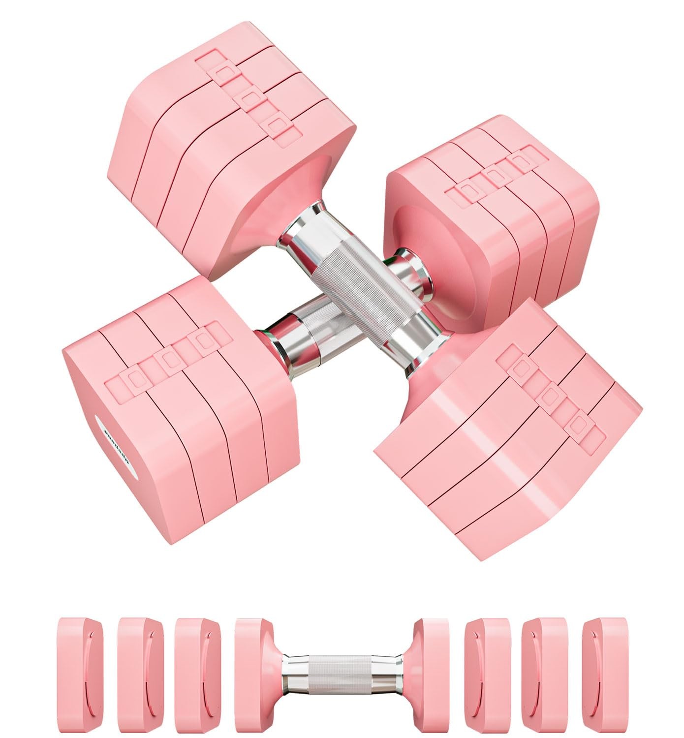 Soozier 40 LBS Hex Dumbbell Set With Vertical Rack, Adjustable Dumbbells, Hand Weights For Home Gym Strength Training, Green | Canada