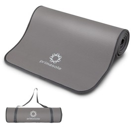 Primasole Exercise Mat Edge Guard yoga mats 10 mm thick with carry strap for home and Gym