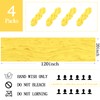 4 Pack Lemon Yellow Cheesecloth Table Runner 20 x 120