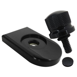 2025 New Seat Bolt Tab Screw Mount Knob Cover Rebuild Kit Fit for Harley Davidson Sportster 1996-later Superlow,Iron 883,Forty Eight,1200 Custom with 1/4"-20 Thread (Black)