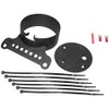 Biker's Choice Single Gauge Speedo/Tach Mount Kit (Black) Compatible with