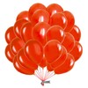Metallised Red Balloons Pack of 50 Natural Latex Balloons with
