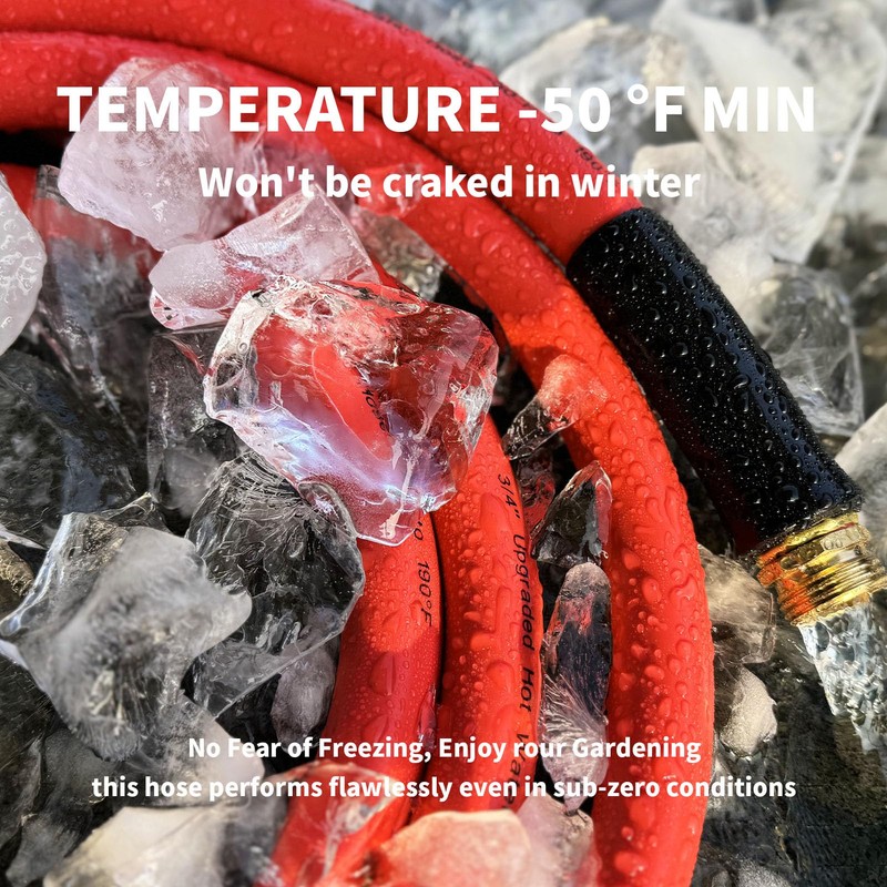 Garden Hose 10 ft x 5/8” Hot Water Hose,-50°F to