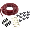 7mm Spark Plug Wires, Solid Core, Red, Straight Rajah Ends