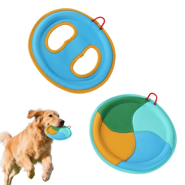 Lyreh 2pcs Dog Pool Toys, 2 Styles Floating Flying Disc