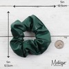 Vegan Leather Look Scrunchie (Dark Green)