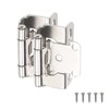knobelite 25 Pairs-50 Pack 1/2" Overlay Semi-Wrap Cabinet Hinges,Self Closing