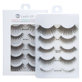 Lash-up makeup practice eyelashes 5 types x 2p set, 1 piece / 래쉬업 메이크업 연습용 속눈썹 5종 x 2p 세트, 1개