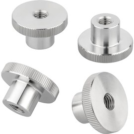 Ottertools - High Knurled Nut DIN 466 | Thread: M5 | Stainless Steel | Pack of 4