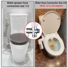 Walkinginrain Bidet T Adapter With Shut off Valve,3 Way T