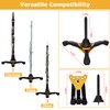 JUVAENY Clarinet Stand, Portable Flute Clarinet Stand with Flannel Bag,Clarinet