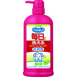 Lion Pet Kirei Every Day Washable Rinse-in Shampoo for Dogs Pump 550ml LIONPET