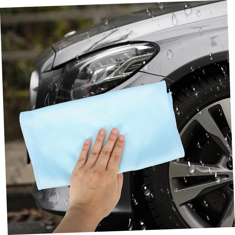 Alipis Microfiber Car Drying Towel Set 6pcs Gentle Car Cleaning