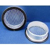 4" Round Open Screen Vent w 1/8" mesh - Black - Pkg of 4