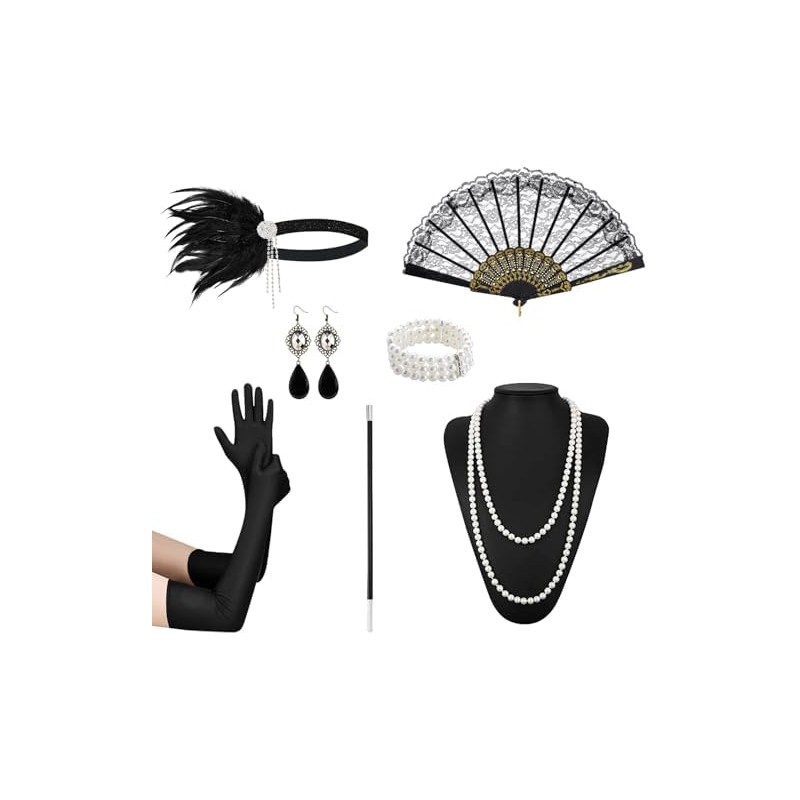 Lukovee Diadema Gatsby de Años 20 para Mujer, Accesorios de