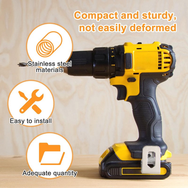 Tophoniex Belt Clips for Dewalt 24PCS 304 Stainless Steel Drill