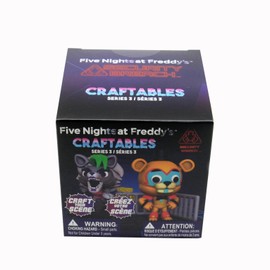 Bizak Five Night at Freddy's Diorama in Surprise Box, Discover the 5 Collectible Figures of the Protagonists of FNAF, Each Box Contains 1 Figure and a Diorama Base to Assemble (64333299)