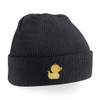 Adults Duck Beanie Hat (Black)