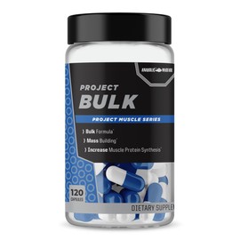 Anabolic Warfare Project Bulk, Mass Building Formula, Protein Synthesis, Strength, Muscle Definition, Made with Botanicals*