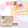 COMNICO Pencils Organizer for Desk, Acrylic Pencil Holder Rainbow Desktop