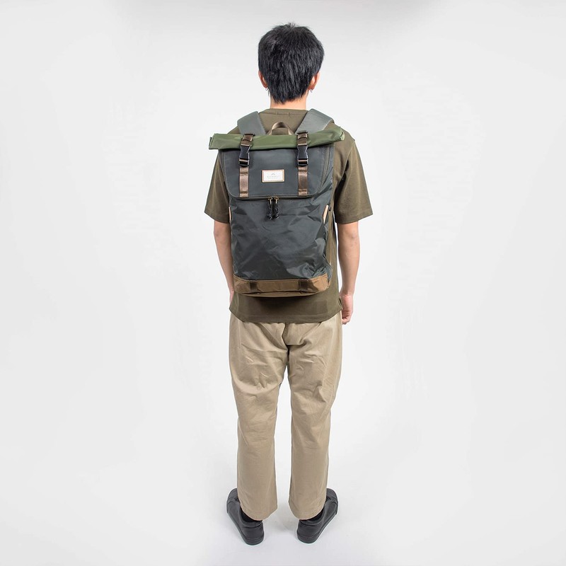 Doughnut Unisex Jungle Series Backpack, Light Grey X Navy